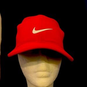 Red Nike Dri-Fit hat
